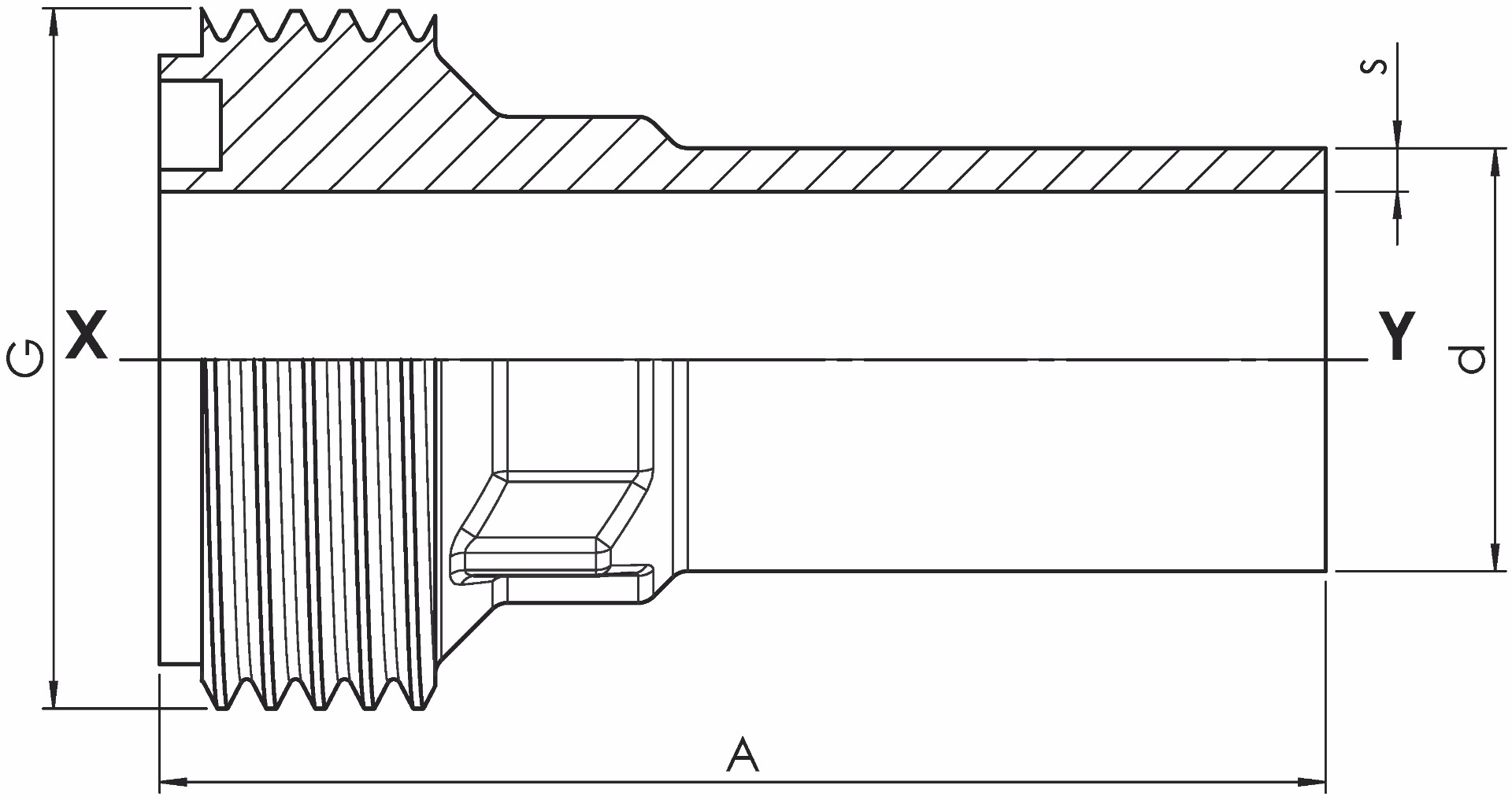 Einschraubteil PVDF