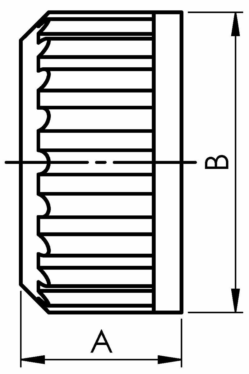 Überwurfmutter PVDF